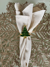 Cargar imagen en el visor de la galería, Set de 6 Servilletas de Lino Crema 40x40