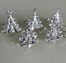 Cargar imagen en el visor de la galería, Juego de 6 Servilleteros Plateados Árbol
